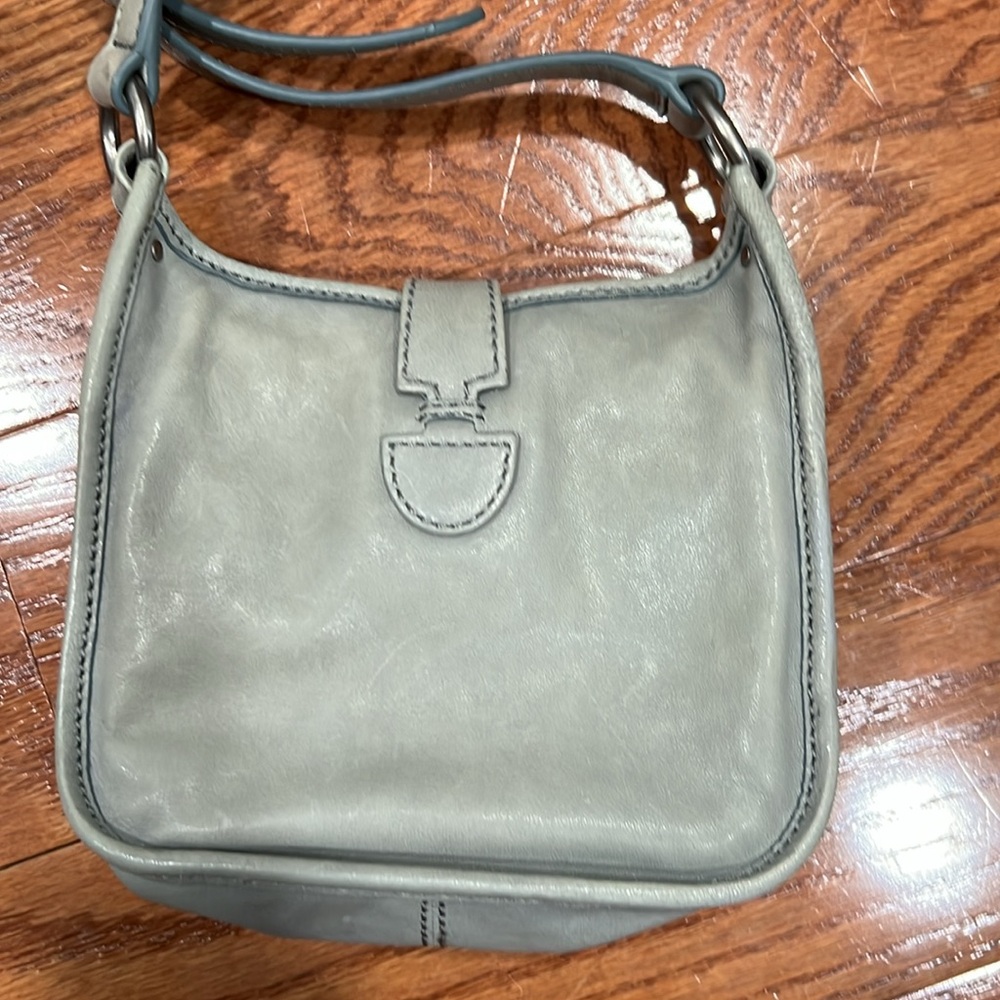 FRYE Madison North South Leather Mini Crossbody Bag Sky Blue - Picture 7 of 10